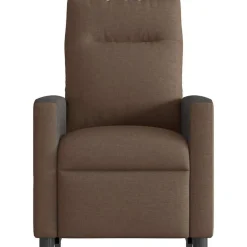 vidaXL Sillón eléctrico reclinable elevable de tela marrón Marrón Outlet