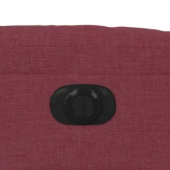 vidaXL Sillón eléctrico reclinable elevable de tela rojo tinto Rojo vino tinto New