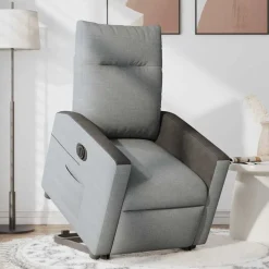 vidaXL Sillas-Sillón eléctrico reclinable elevable de tela
