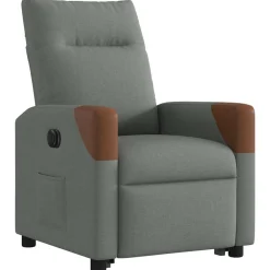vidaXL Sillas-Sillón eléctrico reclinable elevable de tela