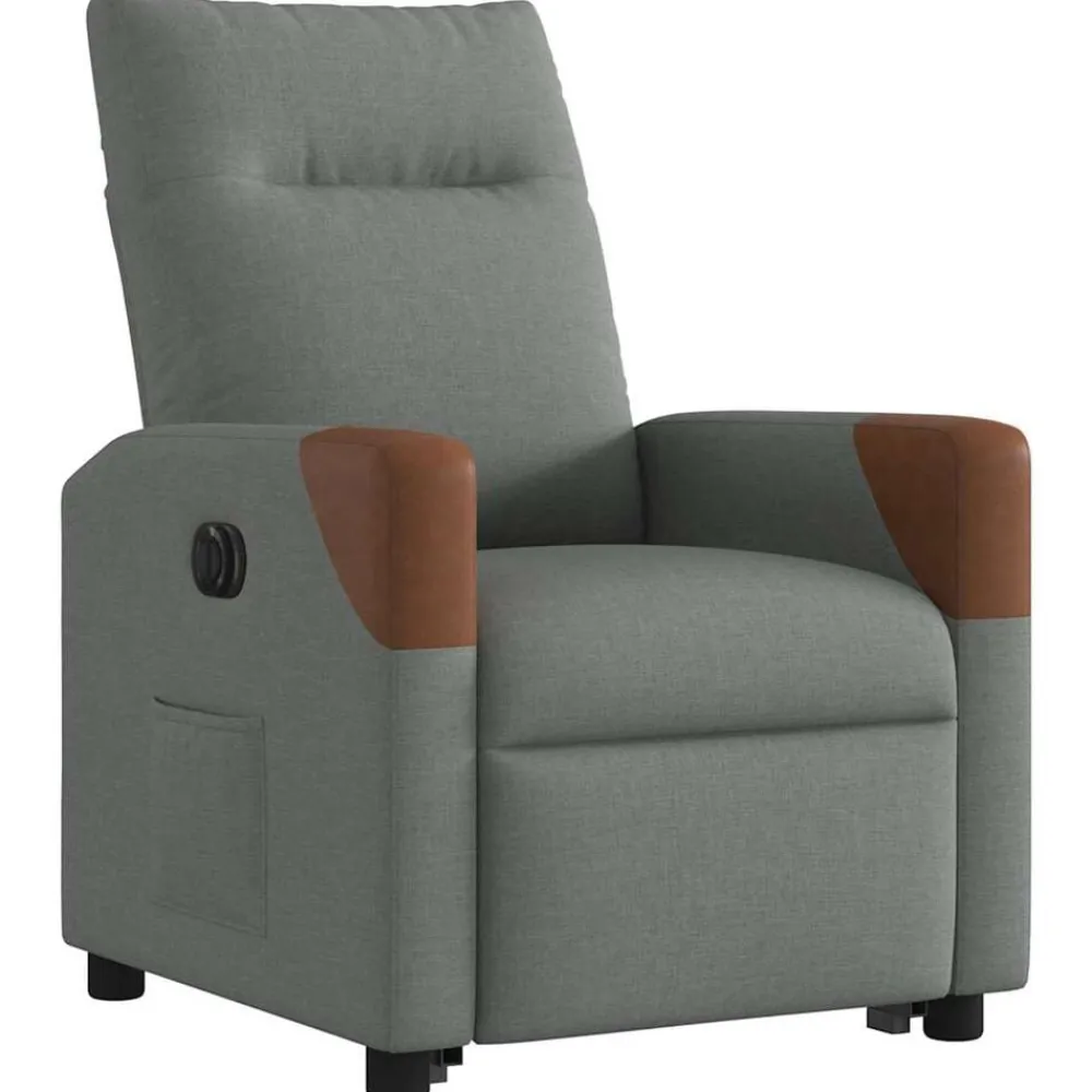 vidaXL Sillas-Sillón eléctrico reclinable elevable de tela