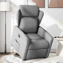 vidaXL Sillas-Sillón eléctrico reclinable elevable de tela