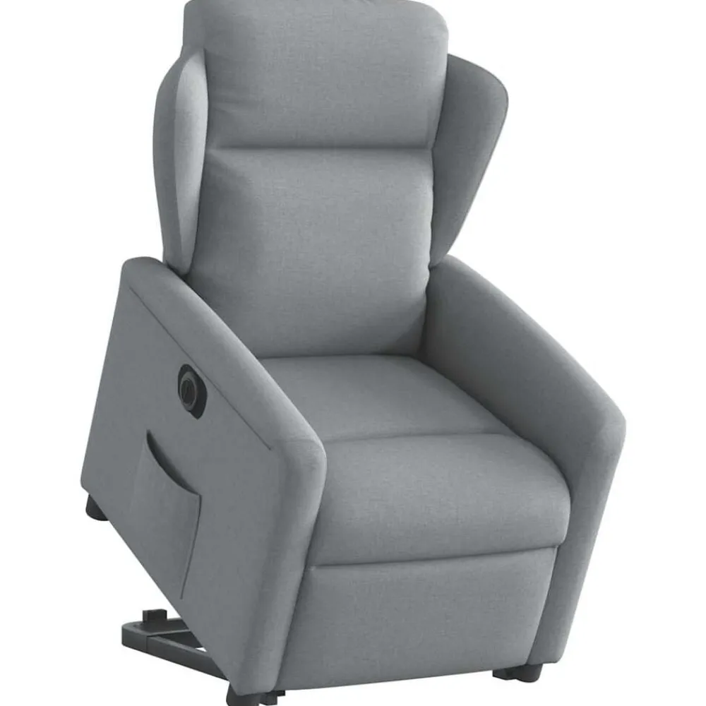 vidaXL Sillas-Sillón eléctrico reclinable elevable de tela