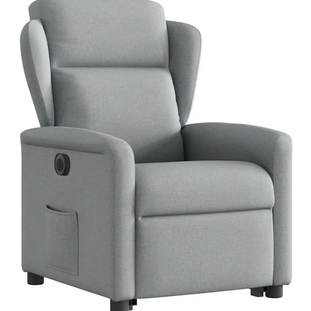 vidaXL Sillas-Sillón eléctrico reclinable elevable de tela