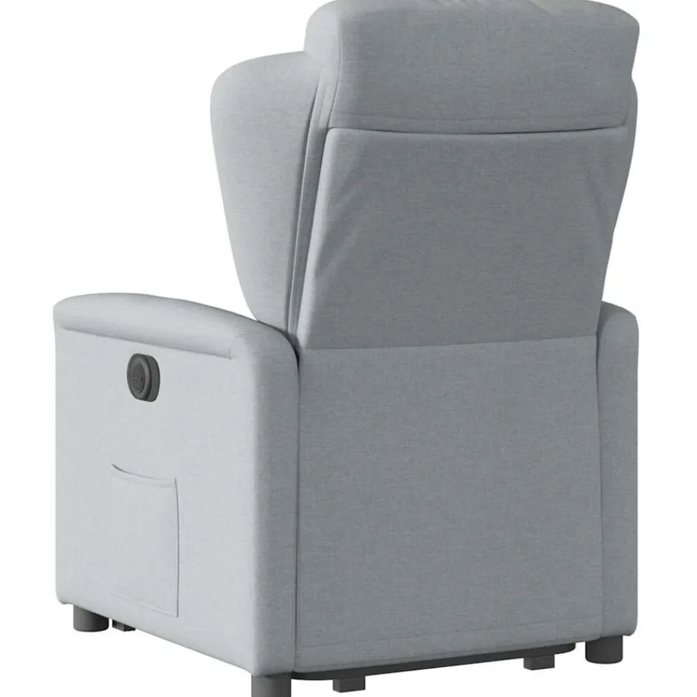 vidaXL Sillas-Sillón eléctrico reclinable elevable de tela