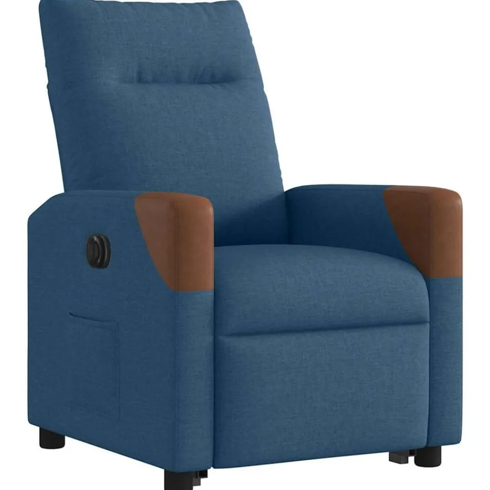 vidaXL Sillas-Sillón eléctrico reclinable elevable de tela