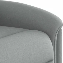 vidaXL Sillón eléctrico reclinable elevable de tela Gris claro