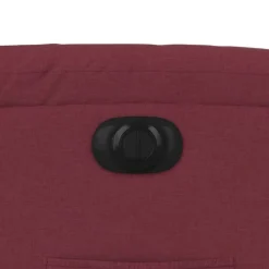 vidaXL Sillas-Sillón eléctrico reclinable elevable de tela rojo tinto
