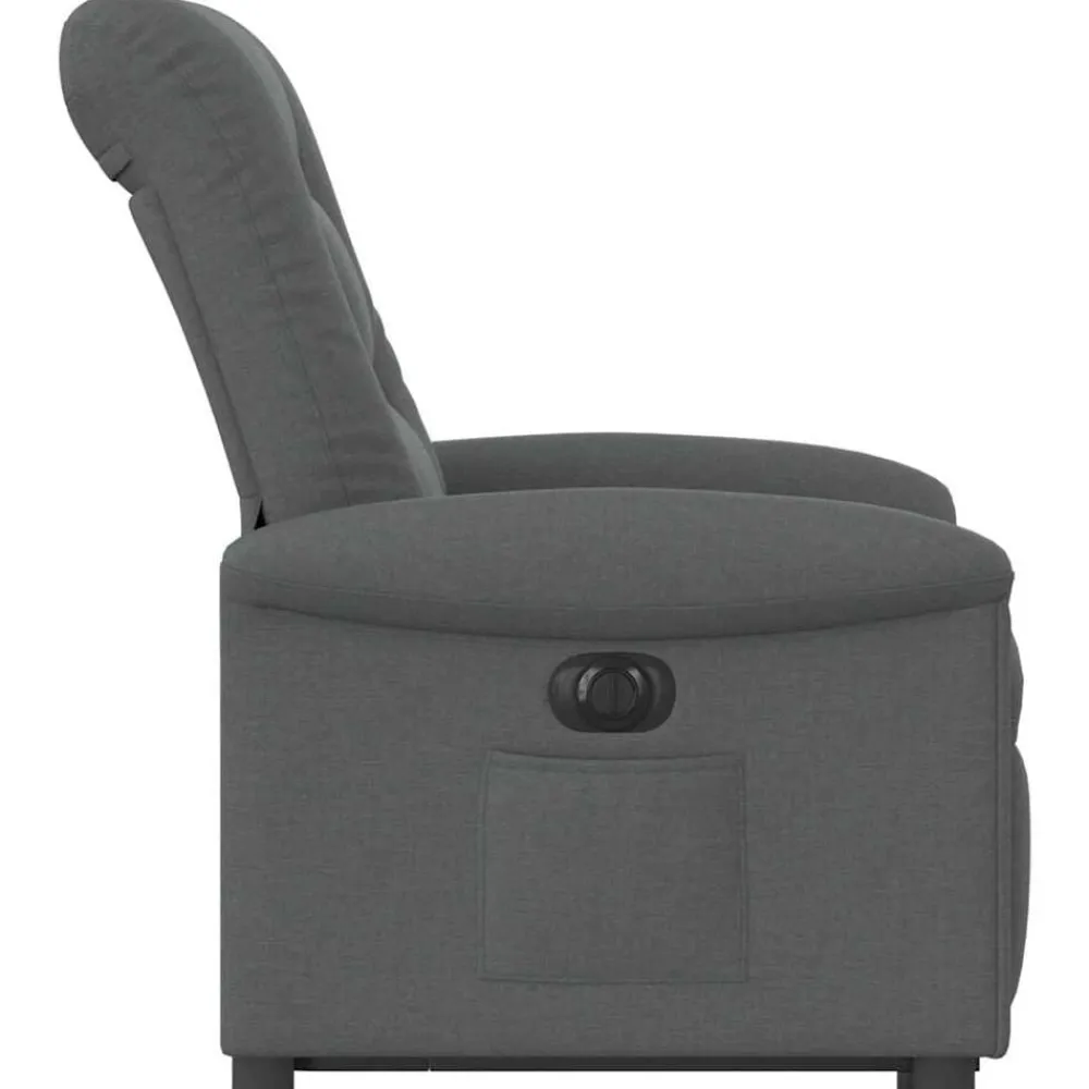 vidaXL Sillas-Sillón eléctrico reclinable elevable de tela