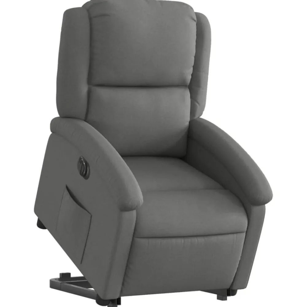 vidaXL Sillas-Sillón eléctrico reclinable elevable de tela