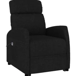 vidaXL Sillón elevable tela Negro Outlet