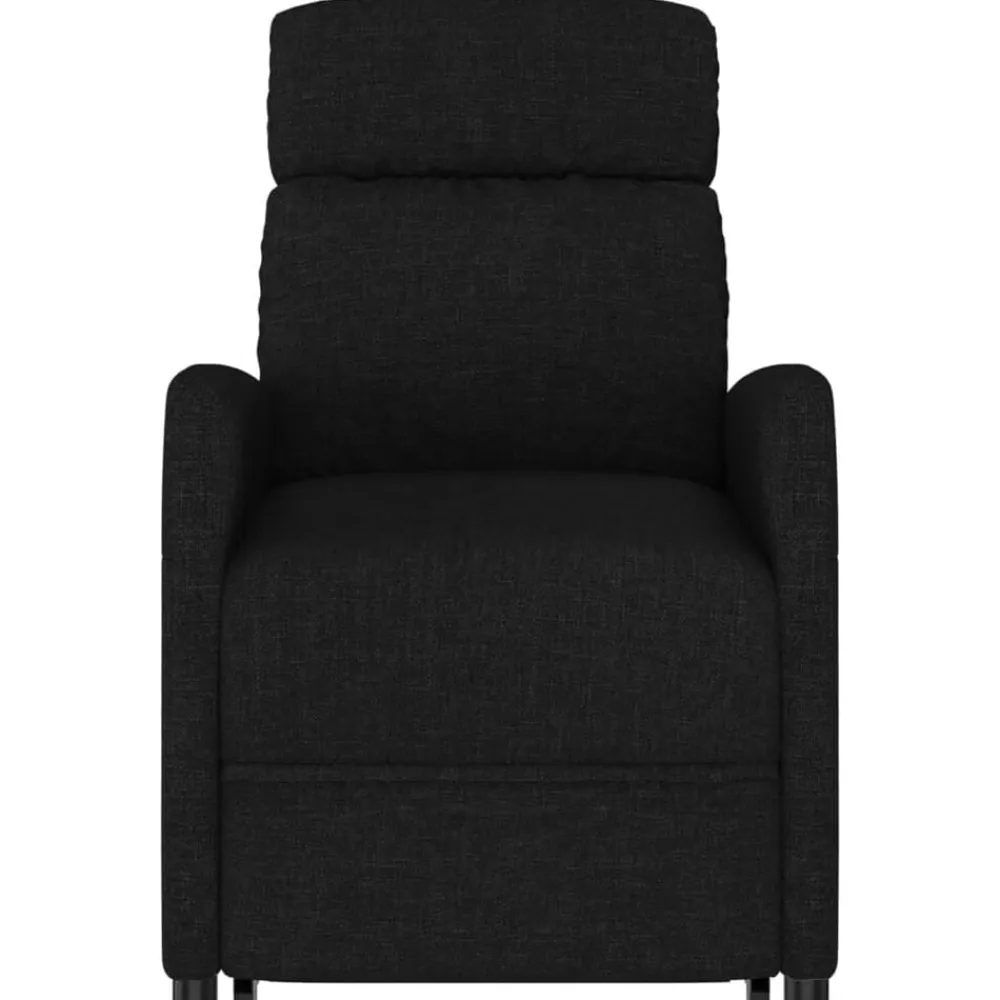 vidaXL Sillón elevable tela Negro Outlet