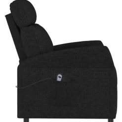 vidaXL Sillón elevable tela Negro Outlet
