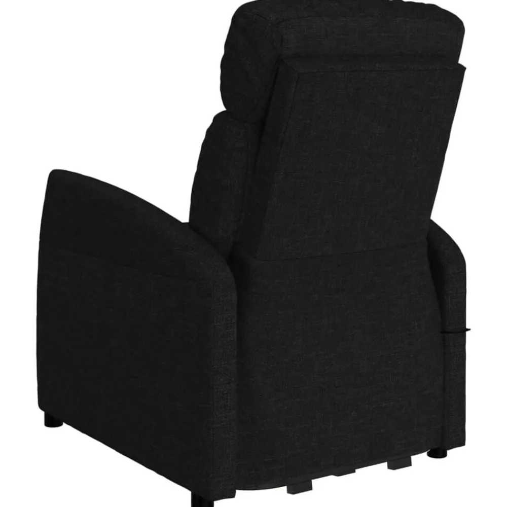 vidaXL Sillón elevable tela Negro Outlet
