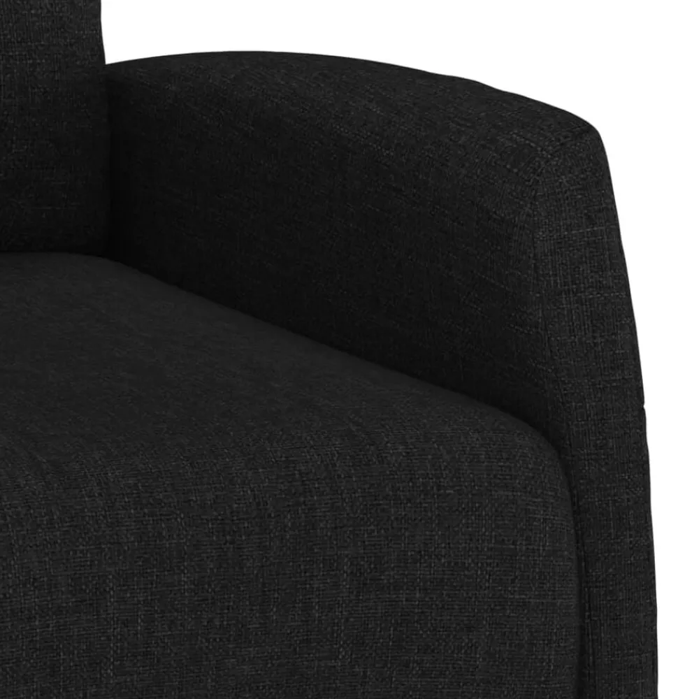 vidaXL Sillón elevable tela Negro Outlet