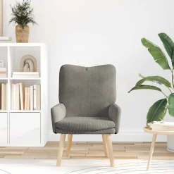 vidaXL sillón 63 x 67 x 94 cm tela Gris claro Outlet