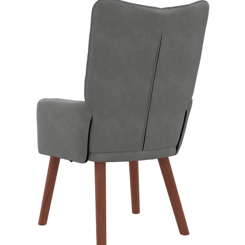 vidaXL sillón 63 x 67 x 94 cm Terciopelo Gris oscuro Online
