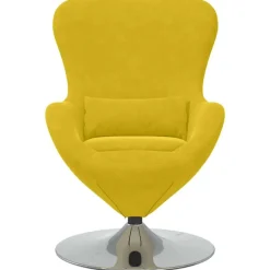 vidaXL Sillas-Sillón huevo Terciopelo