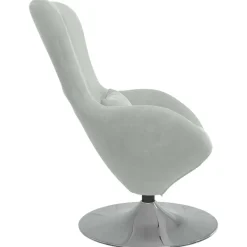 vidaXL Sillón huevo Terciopelo Gris claro Hot