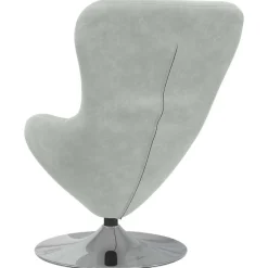 vidaXL Sillón huevo Terciopelo Gris claro Hot