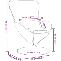 vidaXL Sillón huevo Terciopelo Gris claro Hot