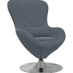 vidaXL Sillas-Sillón huevo Terciopelo