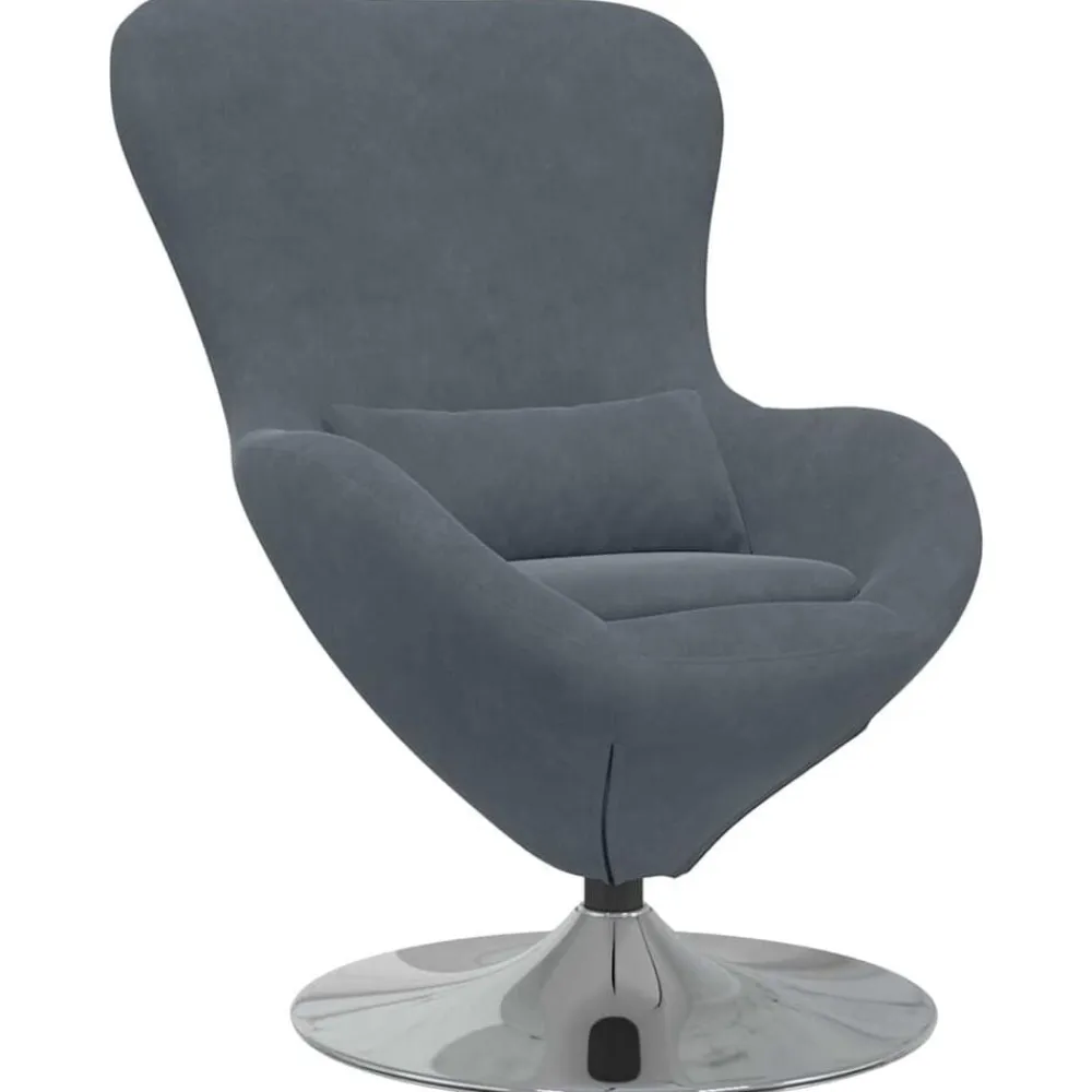 vidaXL Sillas-Sillón huevo Terciopelo