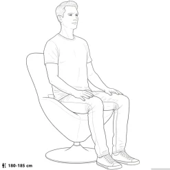 vidaXL Sillas-Sillón huevo Terciopelo