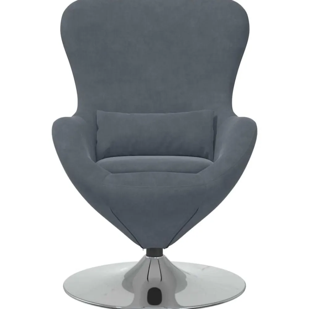 vidaXL Sillas-Sillón huevo Terciopelo