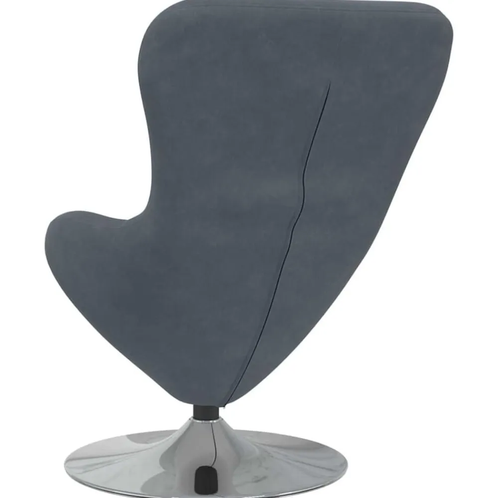 vidaXL Sillas-Sillón huevo Terciopelo
