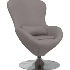 vidaXL Sillas-Sillón huevo 63 x 73 x 90 cm tela