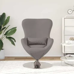 vidaXL Sillas-Sillón huevo 63 x 73 x 90 cm tela