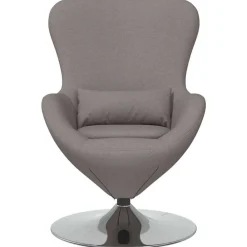 vidaXL Sillas-Sillón huevo 63 x 73 x 90 cm tela