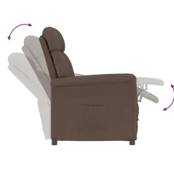 vidaXL sillón Marrón Microfibra Marrón Best