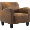 vidaXL Sillón marrón 70x69x72 cm piel sintética Online