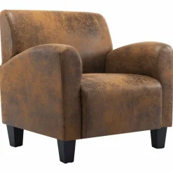 vidaXL Sillón marrón 70x69x72 cm piel sintética Online