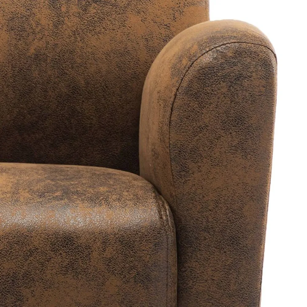 vidaXL Sillón marrón 70x69x72 cm piel sintética Online