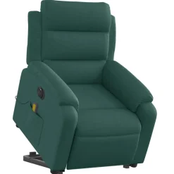 vidaXL Sillas-Sillón masaje eléctrico reclinable elevable tela
