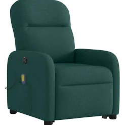 vidaXL Sillas-Sillón masaje eléctrico reclinable elevable tela