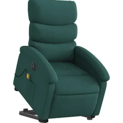 vidaXL Sillas-Sillón masaje eléctrico reclinable elevable tela