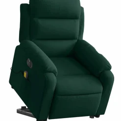 vidaXL Sillas-Sillón masaje reclinable elevable terciopelo