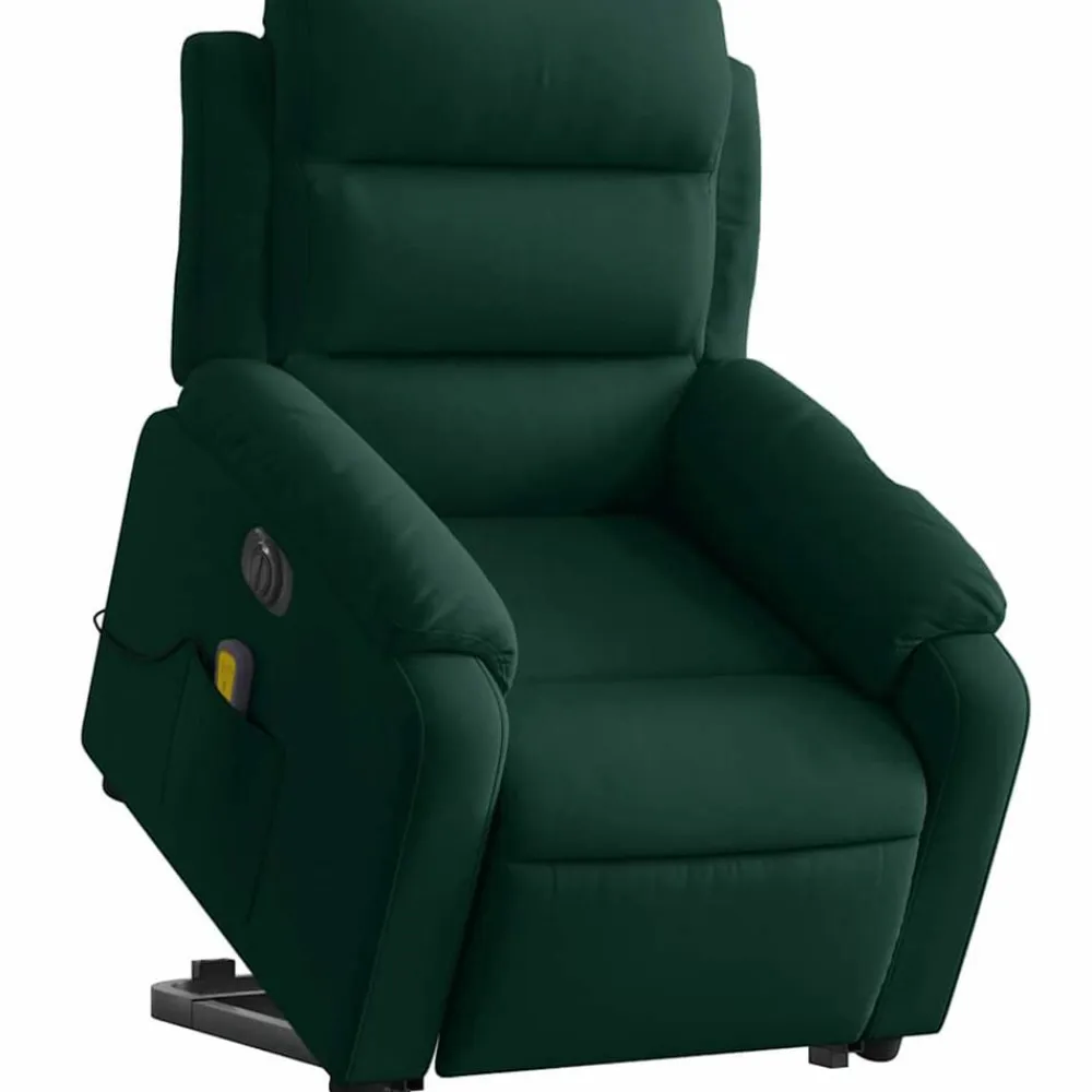 vidaXL Sillas-Sillón masaje reclinable elevable terciopelo
