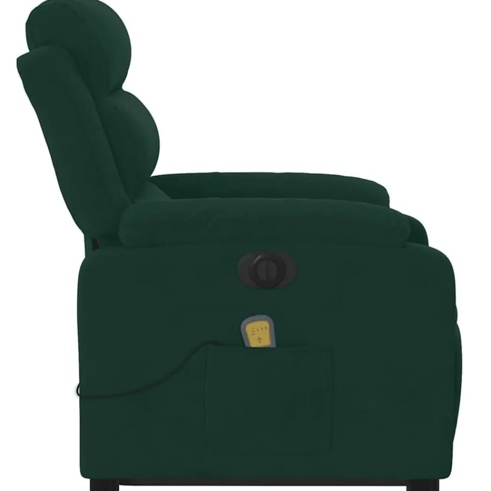 vidaXL Sillas-Sillón masaje reclinable elevable terciopelo