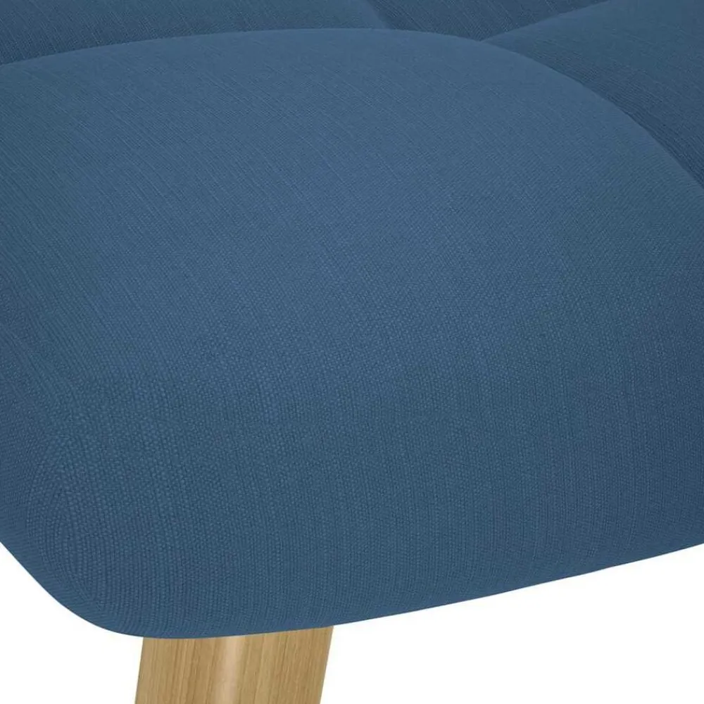 vidaXL Sillas-Sillón mecedora con taburete tela