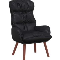 vidaXL sillón 69 x 74 x 93 cm Cuero artificial Negro Hot