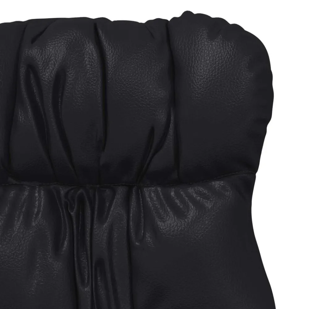 vidaXL sillón 69 x 74 x 93 cm Cuero artificial Negro Hot
