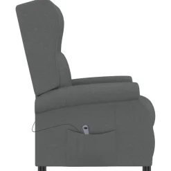 vidaXL Sillas-Sillón orejero reclinable eléctrico de tela