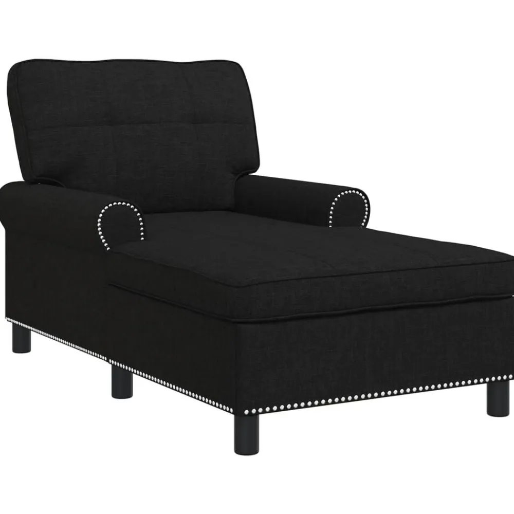 vidaXL Sillón reclinable con cojín 91 x 157 x 91 cm tela Negro Best