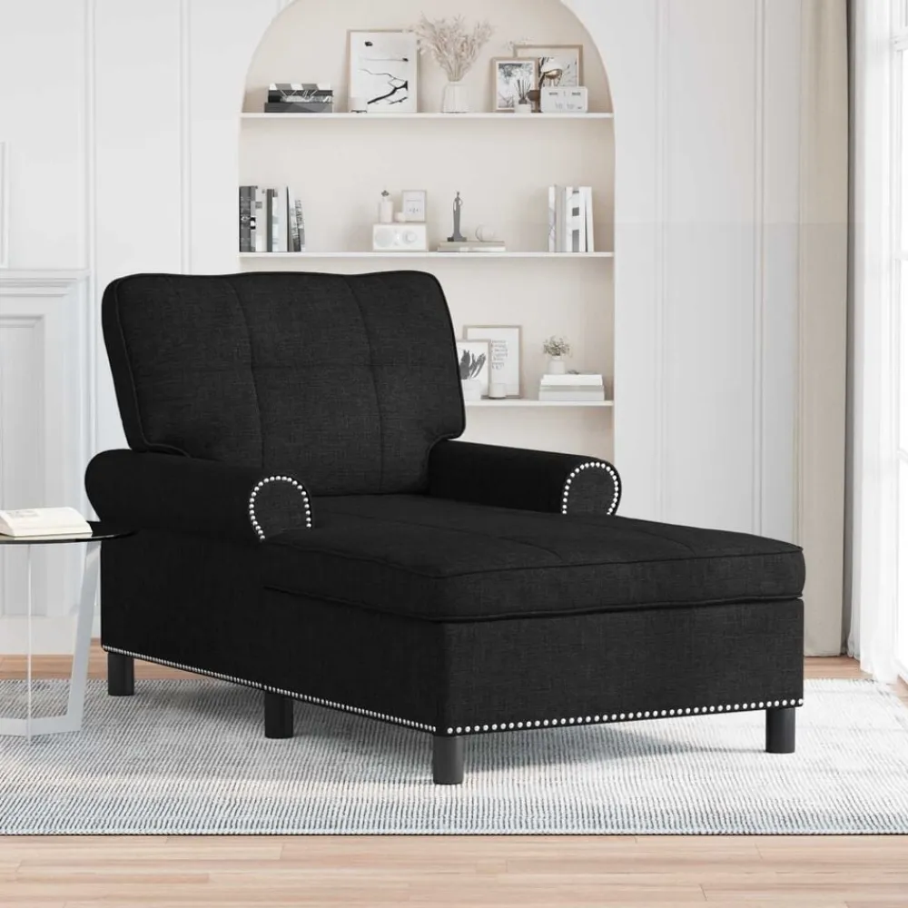 vidaXL Sillón reclinable con cojín 91 x 157 x 91 cm tela Negro Best