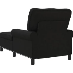 vidaXL Sillón reclinable con cojín 91 x 157 x 91 cm tela Negro Best